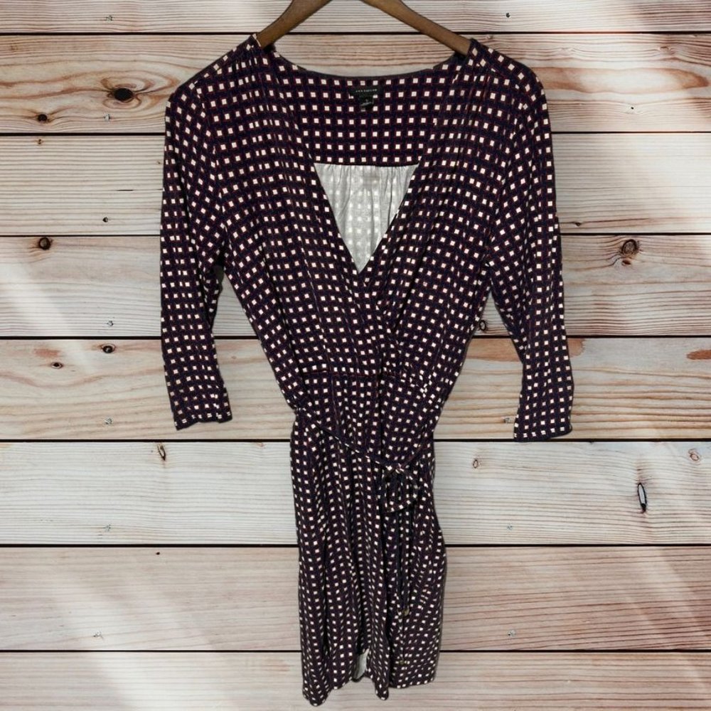 Ann Taylor Wrap Dress Multicolor Size Small